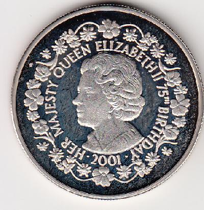 Beschrijving: 50 Pence  QUEEN 75 YEAR